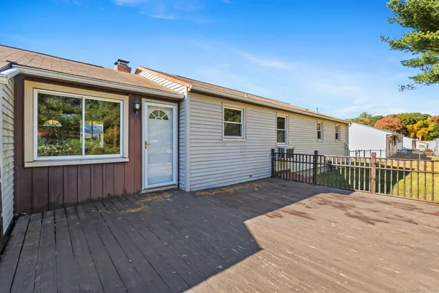 a park with trees in the background