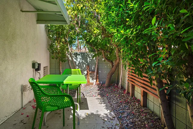 a view of a chairs in patio of the house