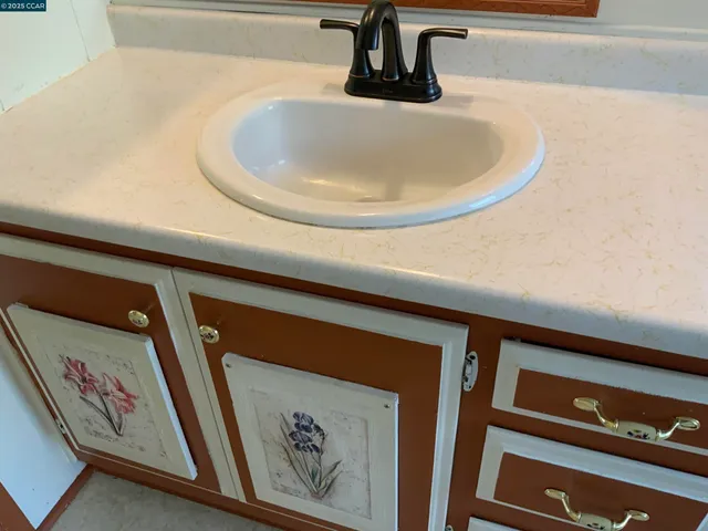 a close view of sink
