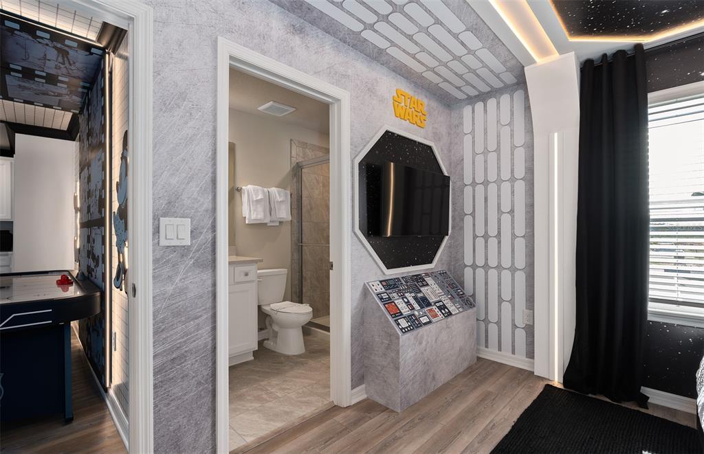 15918 Calm Key Loop Clermont, FL 34714 - Photo 51 of 57 a close view of a bathroom with a toilet and a shower