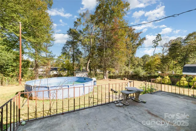 a view of outdoor space with seating area