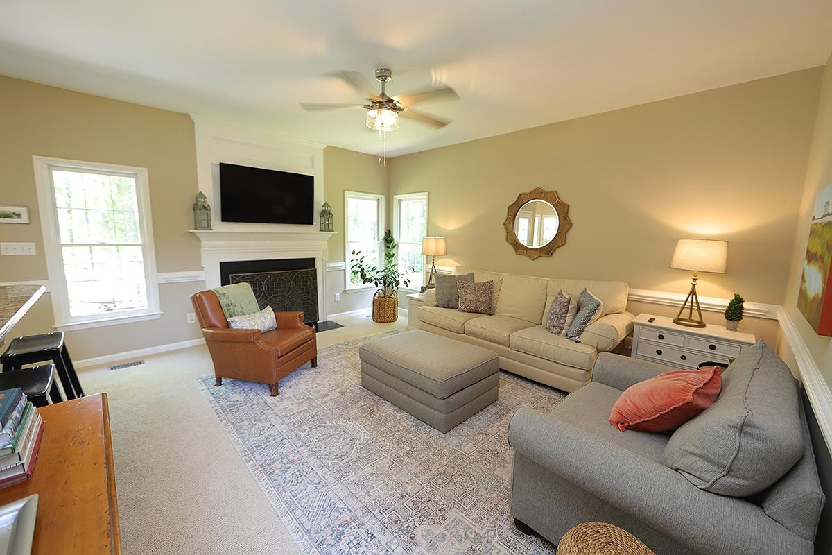 5152 Fairmead Circle Raleigh, NC 27613 - Photo 6 of 25 Comfy Family Room w Fireplace