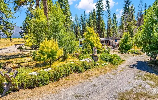 a view of an outdoor space with seating area