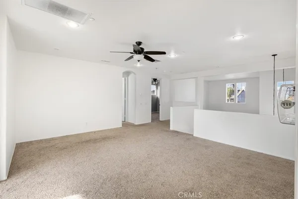 a view of a room with an empty space