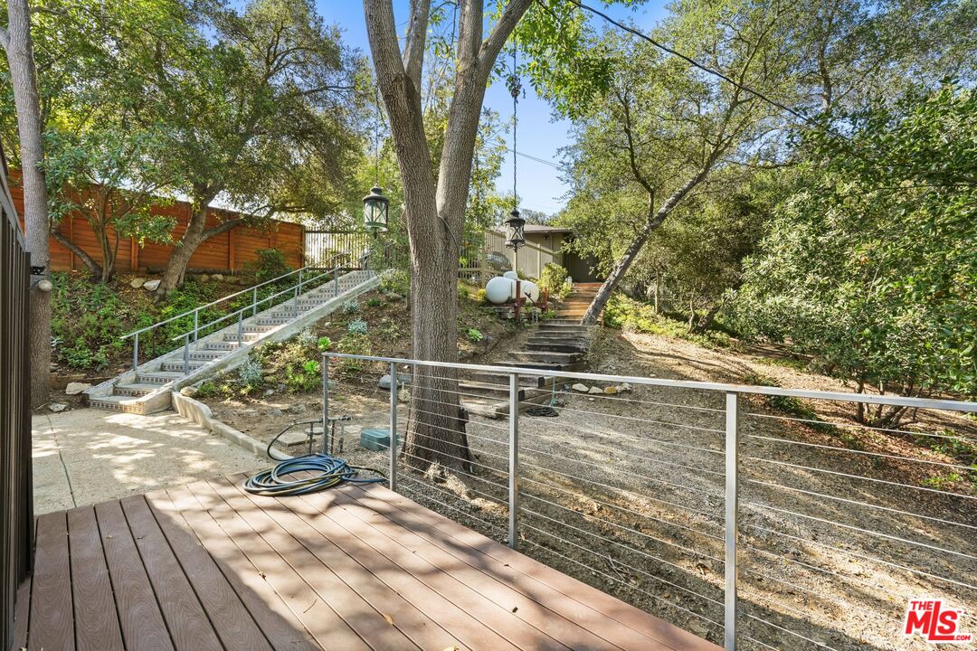 21273 Entrada Road Topanga, CA 90290 - Photo 54 of 70 a view of a wooden deck