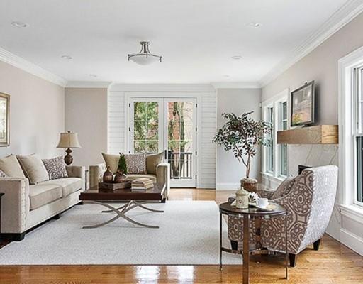 1 Aaron Road Lexington, MA 02421 - Photo 14 of 27 a living room with furniture and flowers