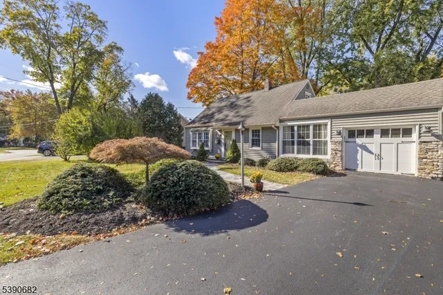 a house view with a garden space