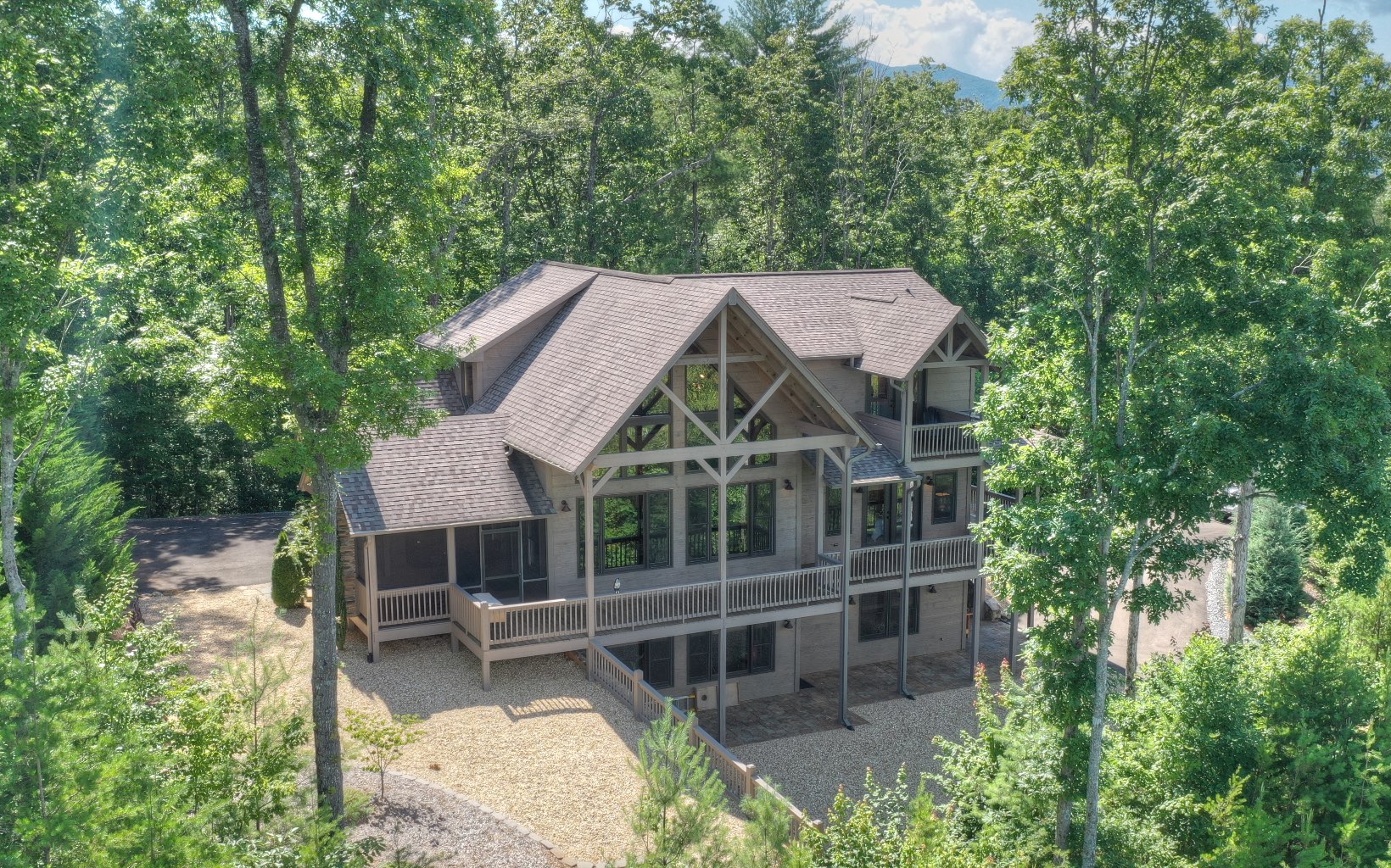921 Settler's Ridge Road Ellijay, GA 30540 - Photo 1 of 1 aerial view of a house with a yard