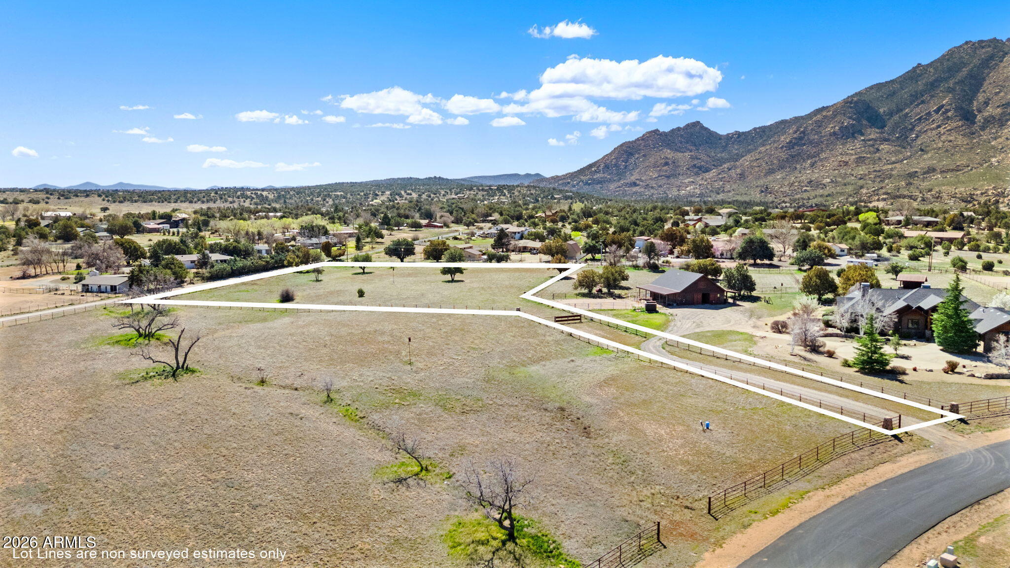 8905 North Callahan Road, Unit 182 Prescott, AZ 86305 - Photo 8 of 19 3-Aerial (2) Lot Lines