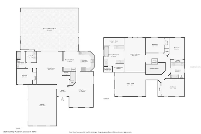 $745,000 | 3831 Brantley Pl Circle, Apopka, FL 32703