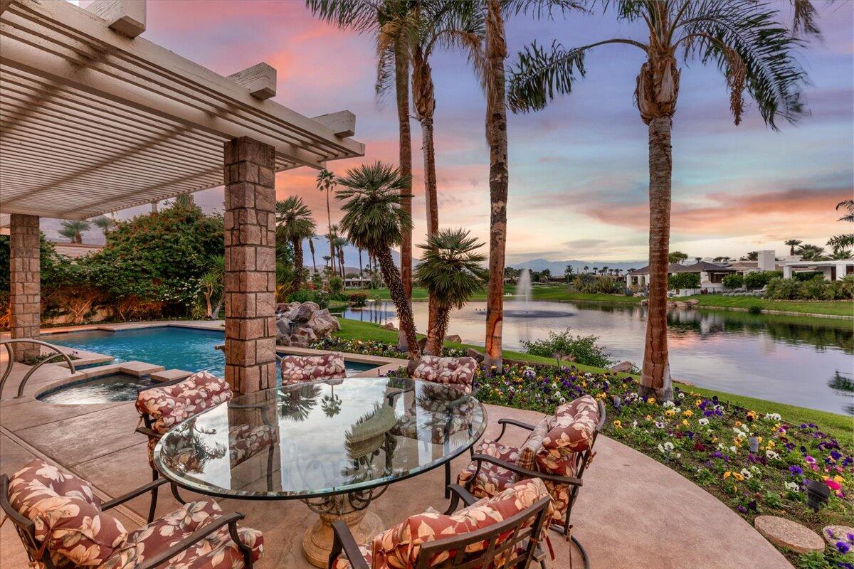 2 Deerfield Court Rancho Mirage, CA 92270 - Photo 90 of 104 091-Backyard at Twilight