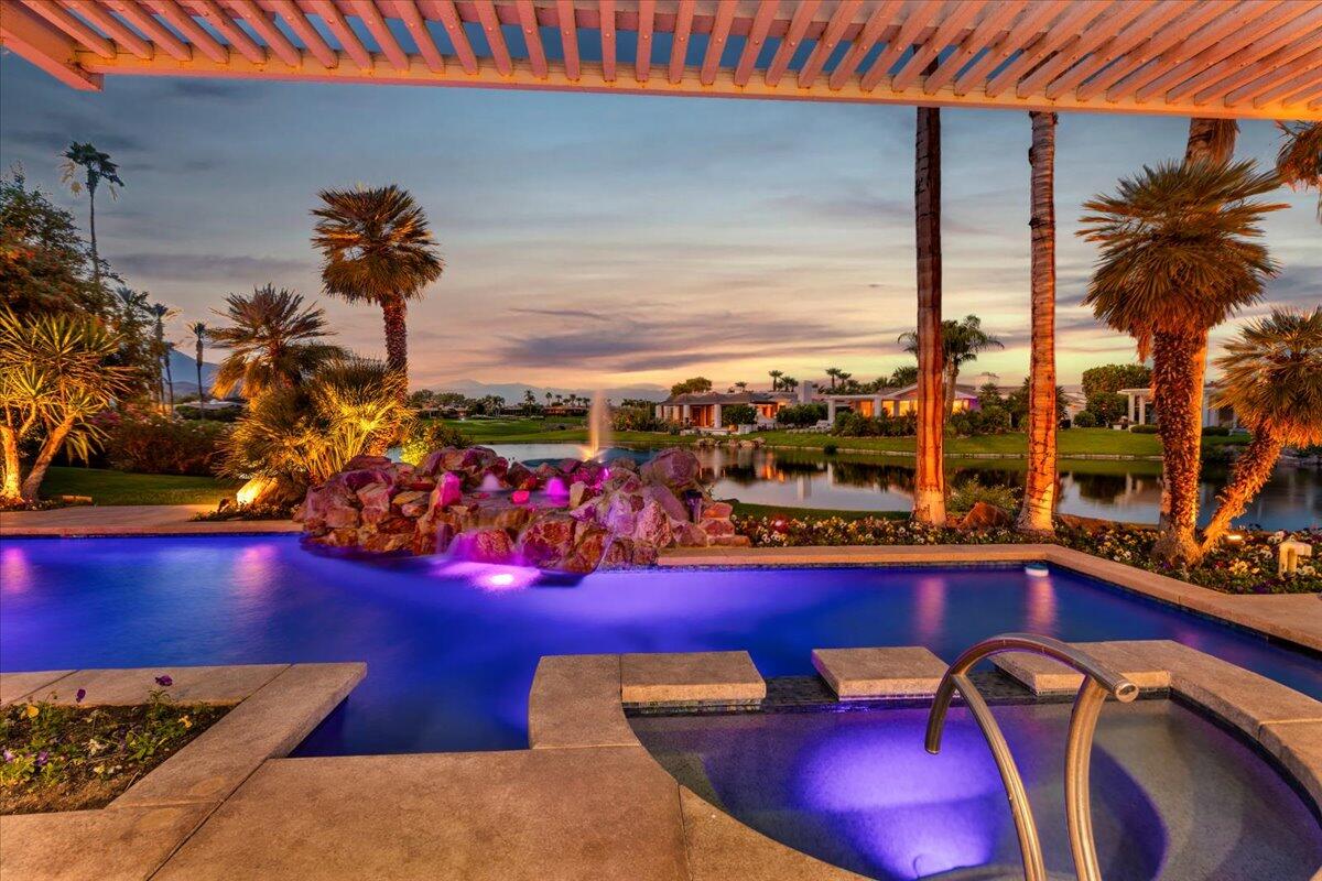 2 Deerfield Court Rancho Mirage, CA 92270 - Photo 99 of 104 103-Backyard at Twilight