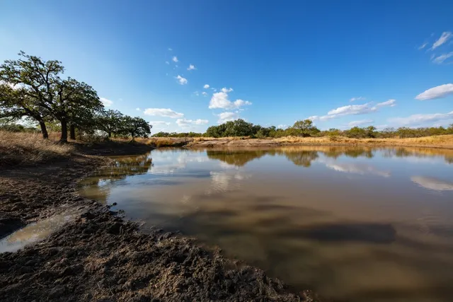 a view of a lake with outdoor space