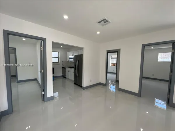 wooden floor and windows in a room
