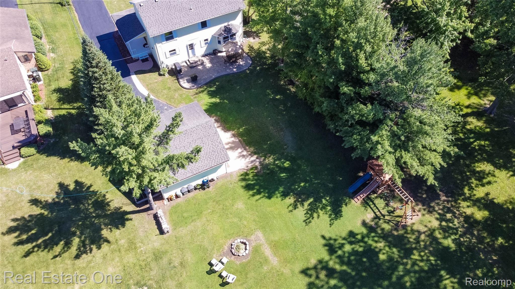 475 Grace Avenue Rochester, MI 48307 - Photo 58 of 58 Drone view of 3/4 acre lot