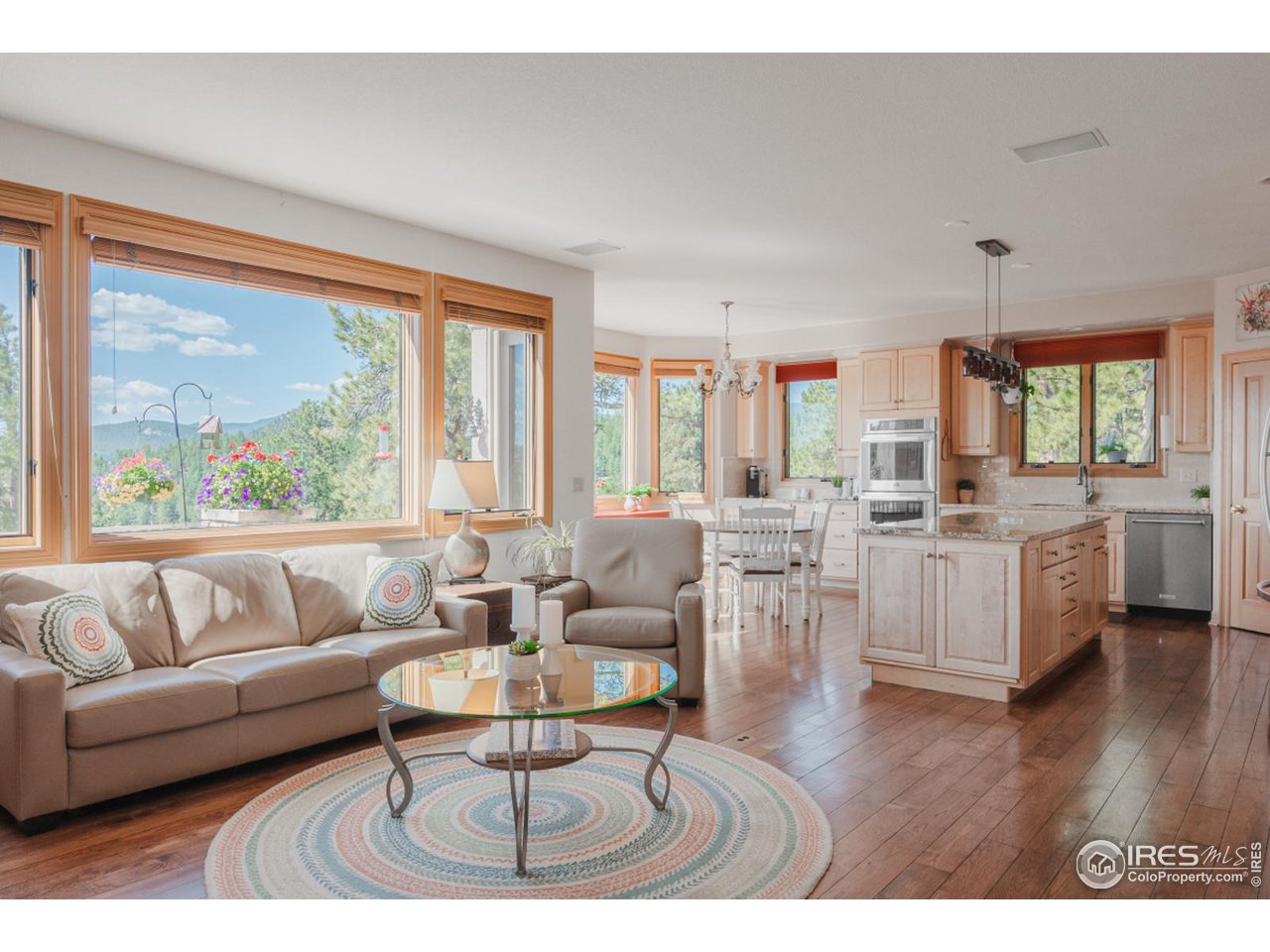 2964 Elk View Drive Evergreen, CO 80439 - Photo 17 of 40 a living room with furniture and a large window