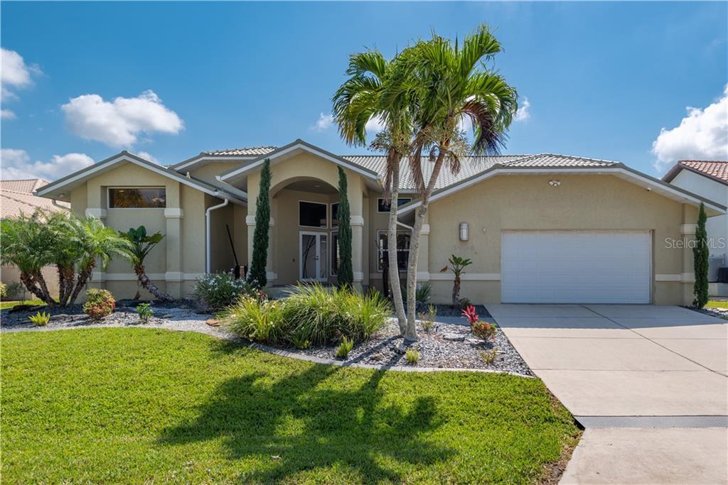 Bright and Airy 3 Bedroom, 2 Bath Waterfront Pool/Spa home located in highly desirable Burnt Store Isles with Sailboat access to Charlotte Harbor leading to the Gulf of Mexico.