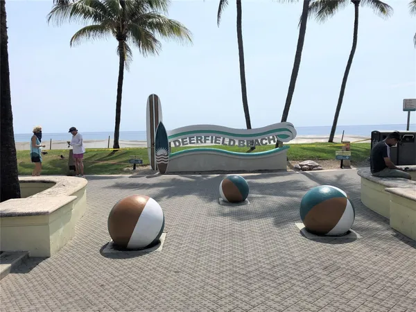 a ocean view with seating space