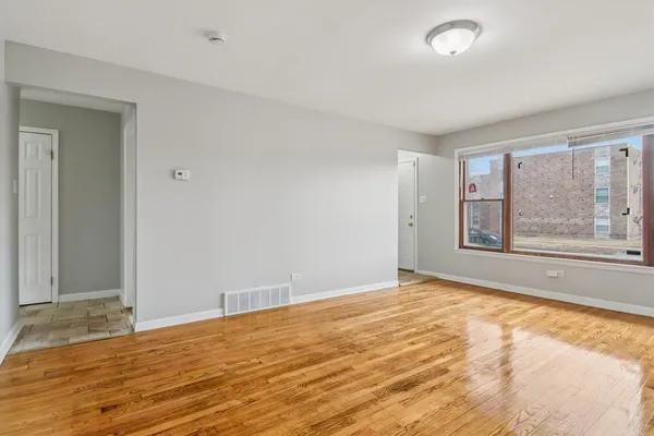 wooden floor in a room