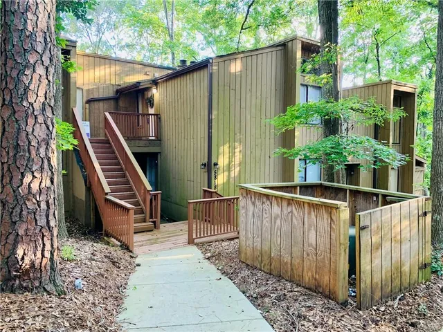a view of outdoor space and deck