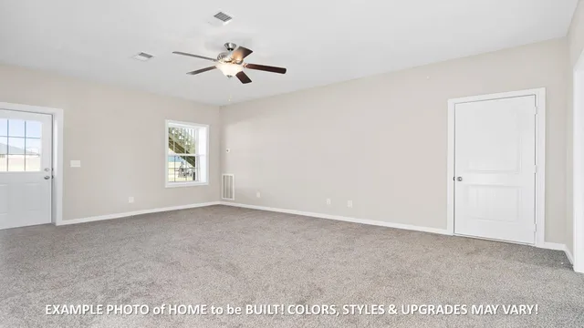 a view of wooden floor with lake