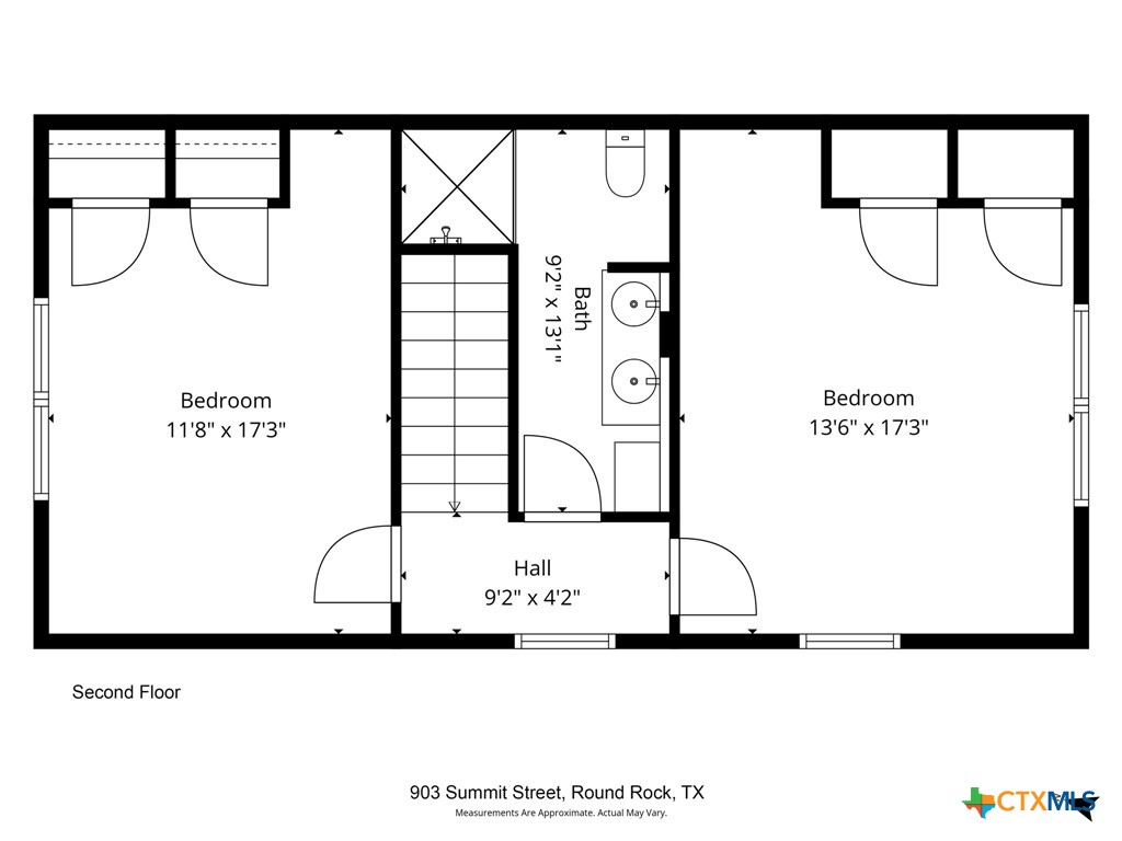 903 Summit Street Round Rock, TX 78664 - Photo 37 of 38 Upstairs floor plan