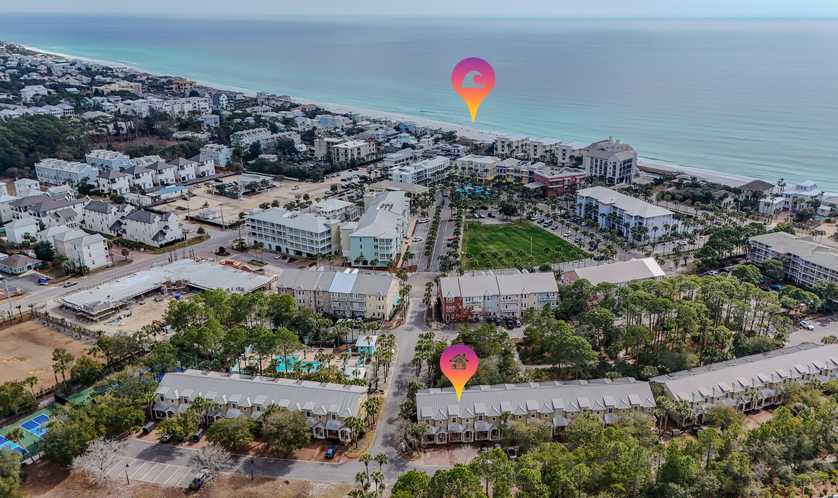 13 West Henry Court, Unit 52 Santa Rosa Beach, FL 32459 - Photo 33 of 37 Aerial View
