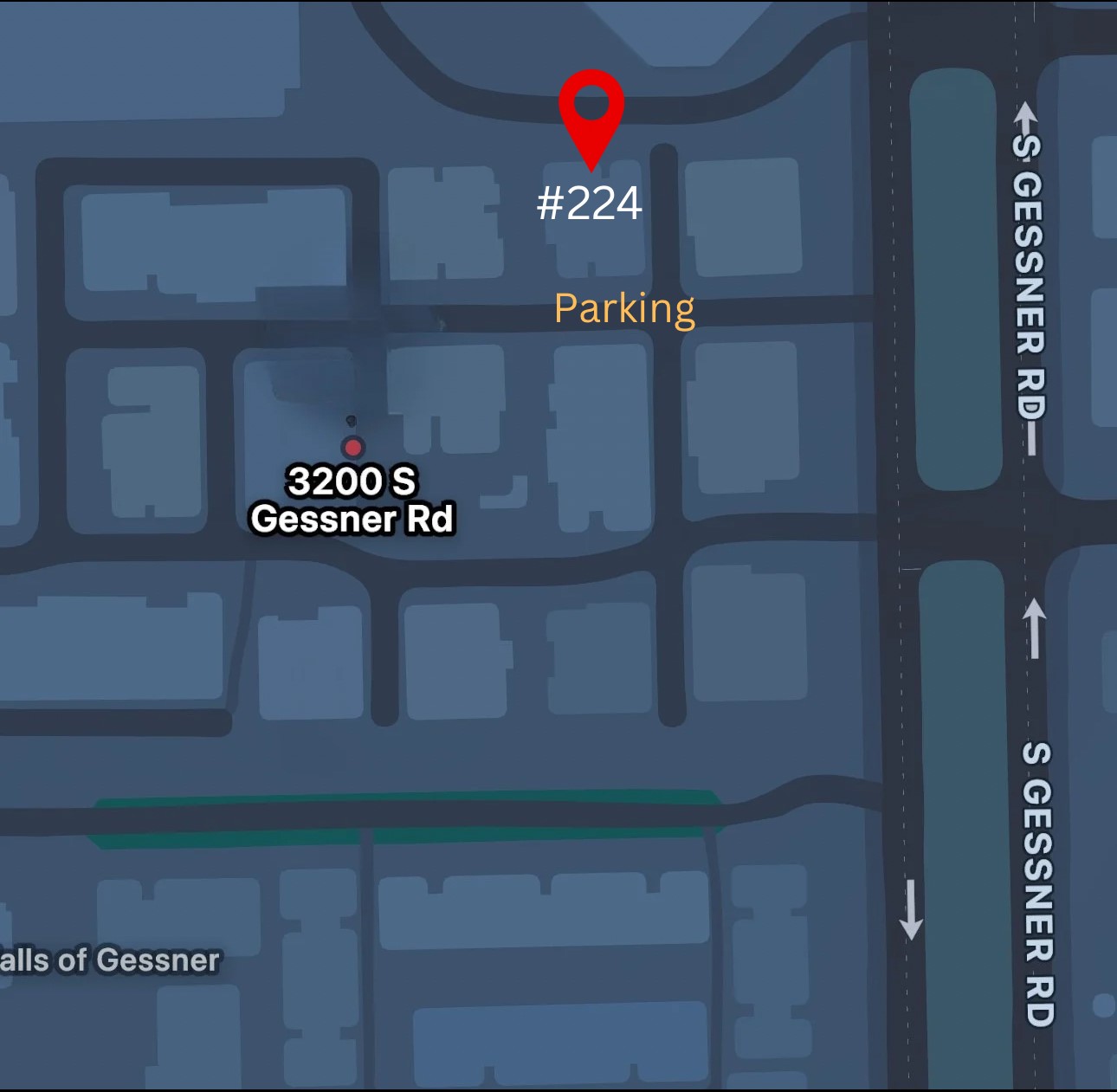 3200 South Gessner Road, Unit 224 Houston, TX 77063 - Photo 25 of 27 Unit location; suggested parking subject to availability.