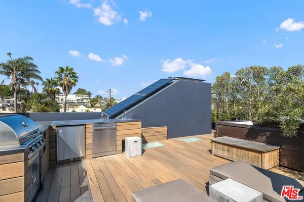 a outdoor space with plants