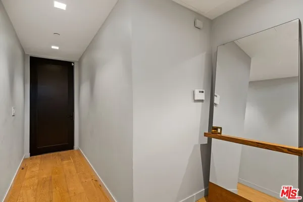 a view of hallway with stairs