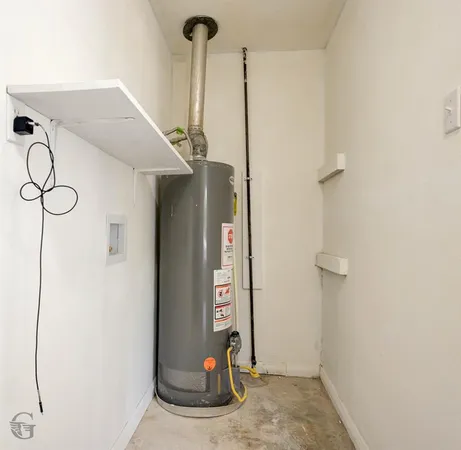 a view of water heater room