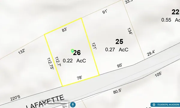 $19,900 | Lot 26 Lafayette Street, Unit 26, St. Johnsbury, VT 05819