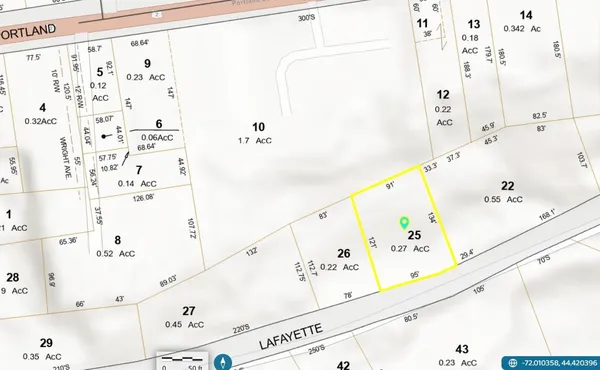 $19,900 | Lot 26 Lafayette Street, Unit 26, St. Johnsbury, VT 05819