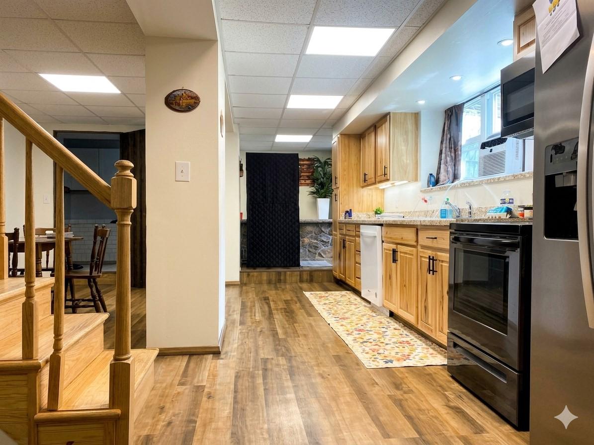 20905 Water Station Run Road Lonaconing, MD 21539 - Photo 54 of 64 Modern Second Kitchen on Lower Level