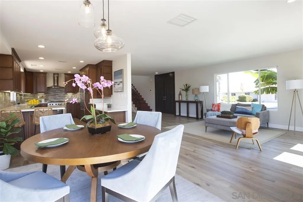 918 Sandpiper Place La Jolla, CA 92037 - Photo 7 of 25 a view of a dining room with furniture window and wooden floor
