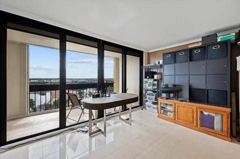 a view of a living room and dining room