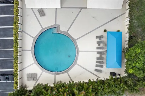 a view of city from a balcony