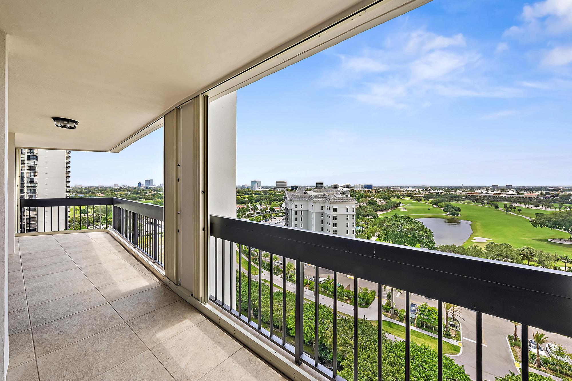 2400 Presidential Way, Unit 1204 West Palm Beach, FL 33401 - Photo 9 of 55 a view of balcony with ocean view