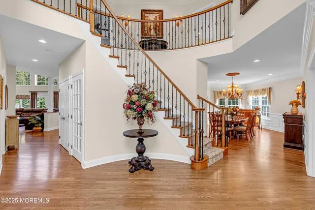 a dining room with furniture window wooden floor
