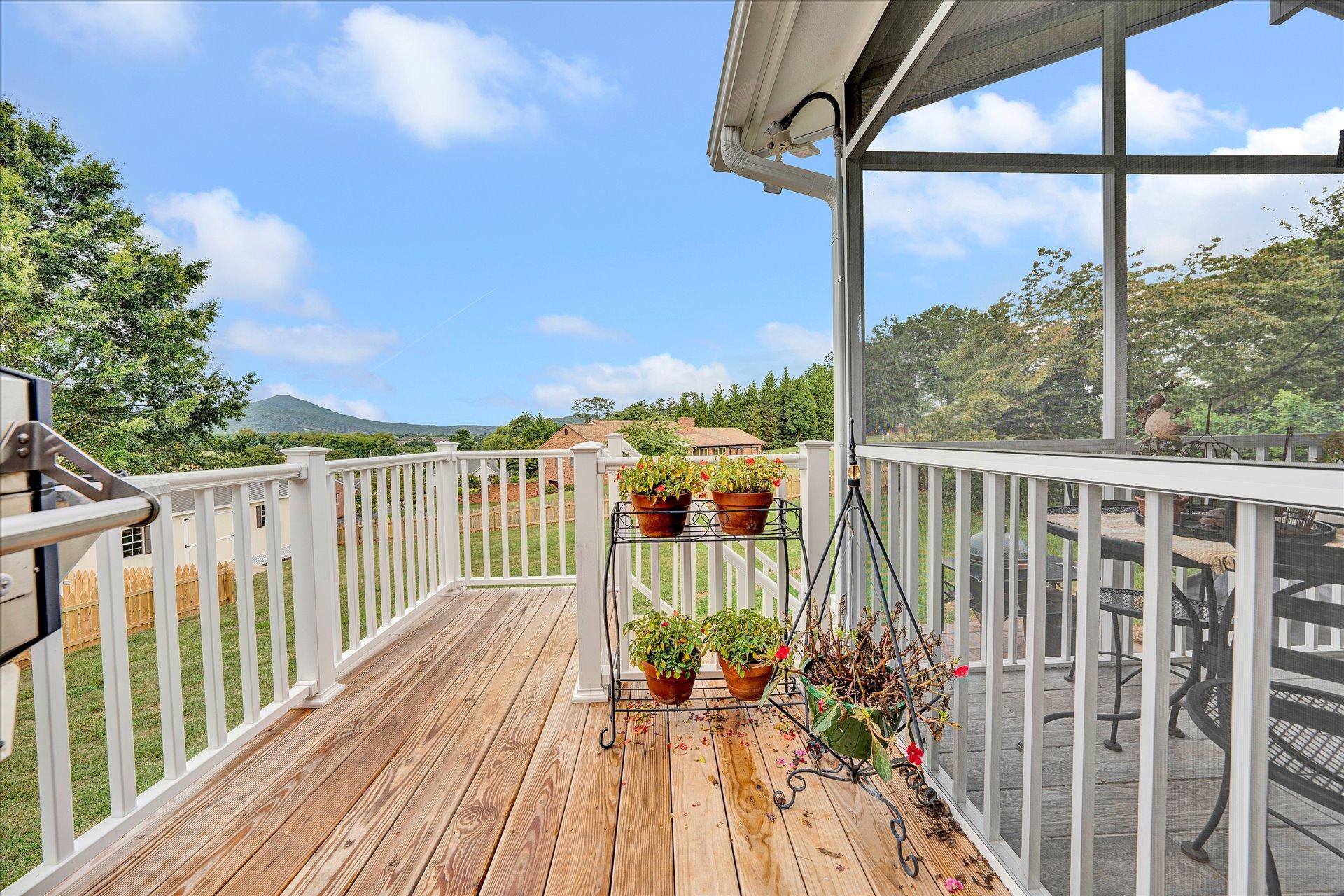 307 North Preston Road Vinton, VA 24179 - Photo 25 of 48 a view of a balcony with wooden floor