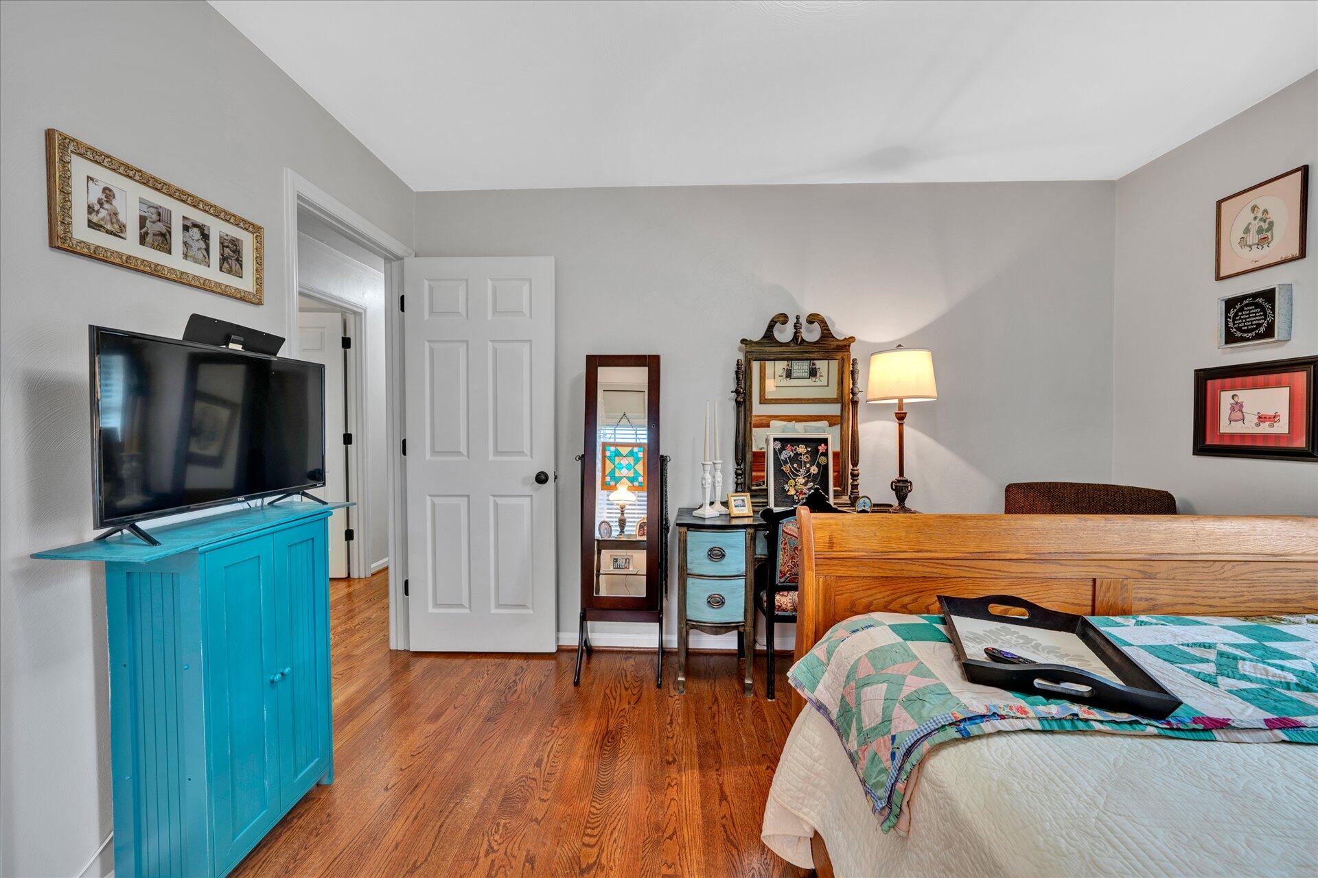 307 North Preston Road Vinton, VA 24179 - Photo 35 of 48 a bedroom with a bed and a television in it