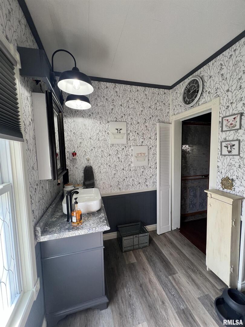 103 East Florence Street Sesser, IL 62884 - Photo 19 of 26 a living room with furniture and a fireplace