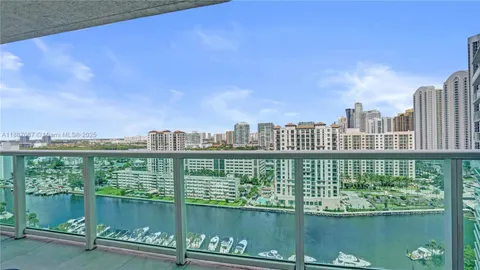 a view of a lake from a balcony