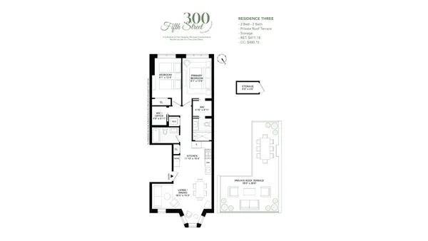 $1,850,000 | 300 5th Street, Unit 3 | Park Slope