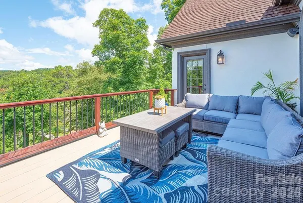 a view of a couches in the roof deck