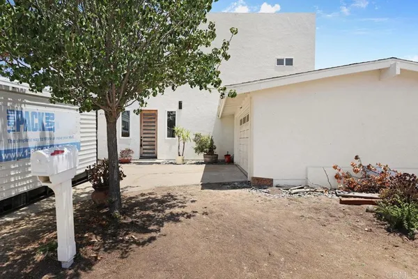 a backyard of a house