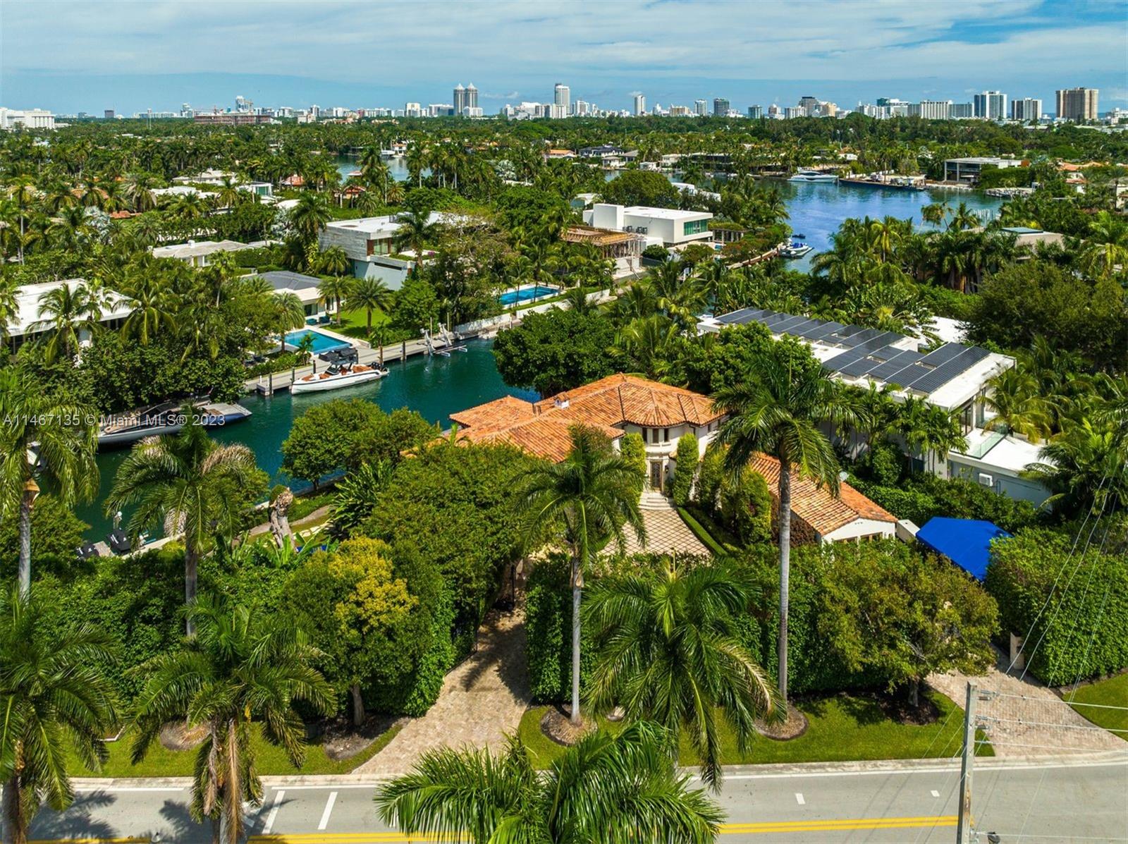 2201 Sunset Drive Miami Beach, FL 33140 - Photo 3 of 35 an aerial view of residential houses with outdoor space and trees