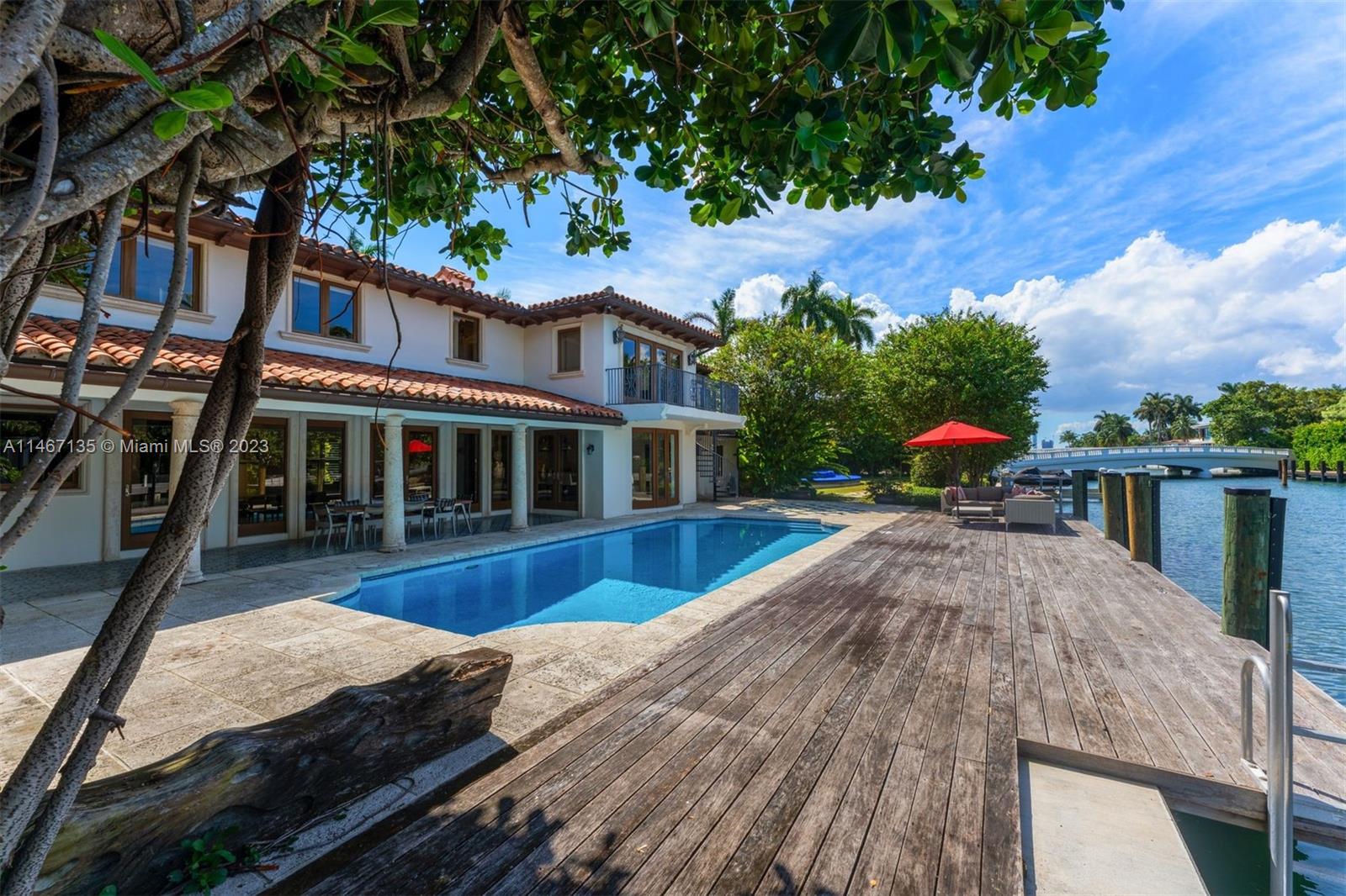 2201 Sunset Drive Miami Beach, FL 33140 - Photo 32 of 35 a view of a house with pool and sitting area