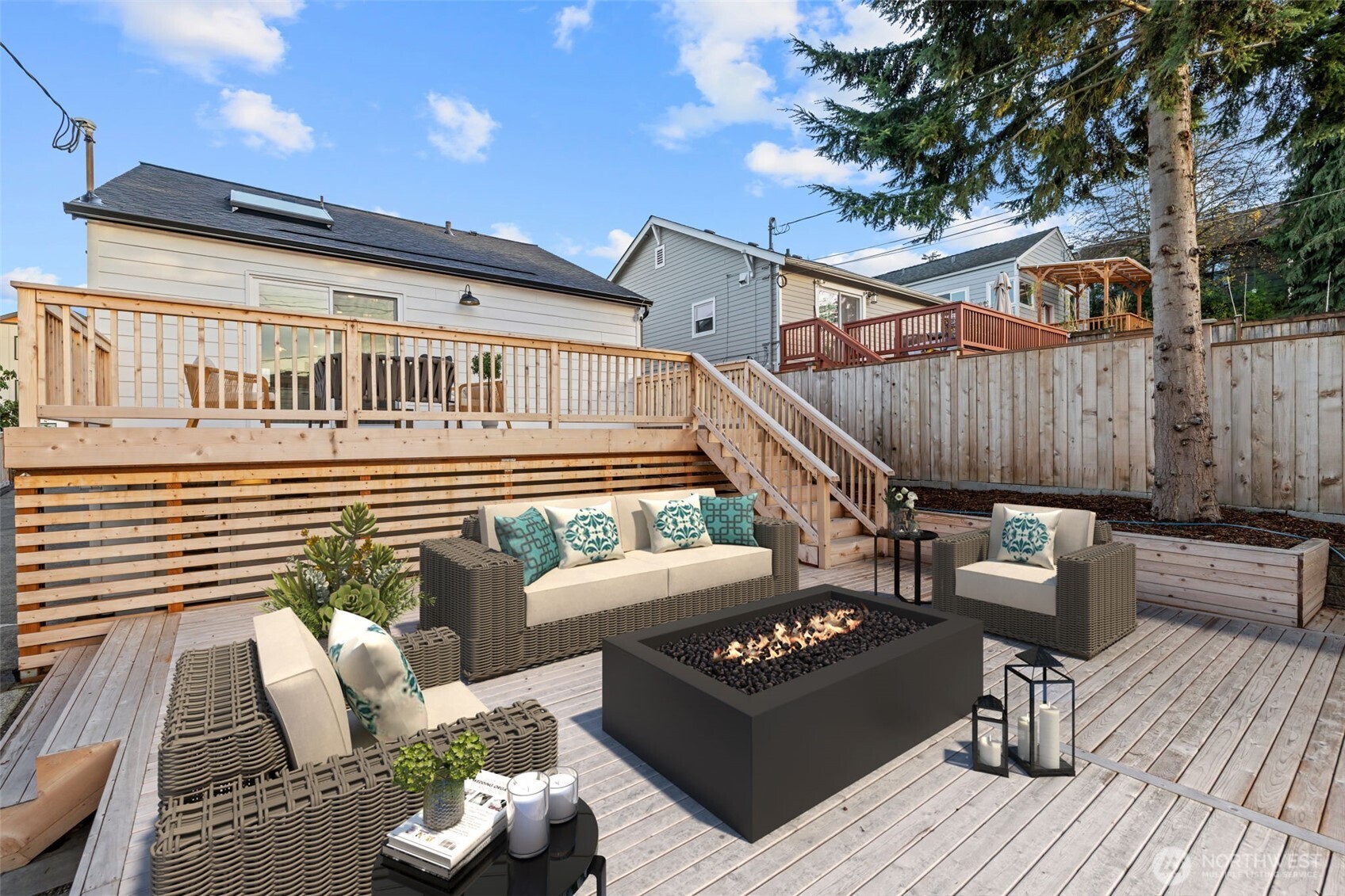 4725 37th Avenue Southwest Seattle, WA 98126 - Photo 28 of 37 a outdoor living space with patio furniture