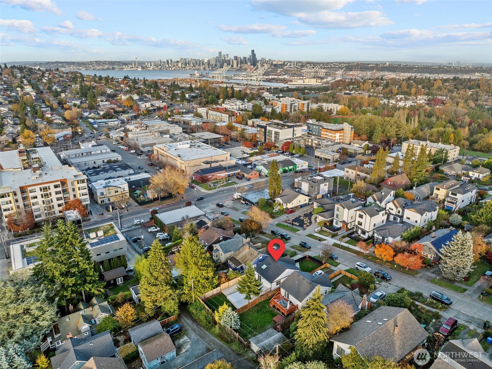 4725 37th Avenue Southwest Seattle, WA 98126 - Photo 32 of 37 an aerial view of multiple house